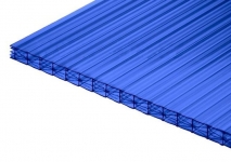 Поликарбонат сотовый 8 мм синий, 2100*6000