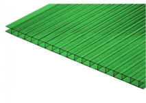 Поликарбонат сотовый 8 мм зеленый, 2100*6000